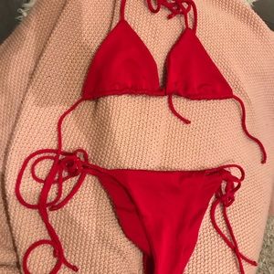 LALI + LAYLA RED SWIMSUIT SET- SMALL (SOLD OUT)